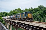 A CSX local crosses the Tennessee River 
